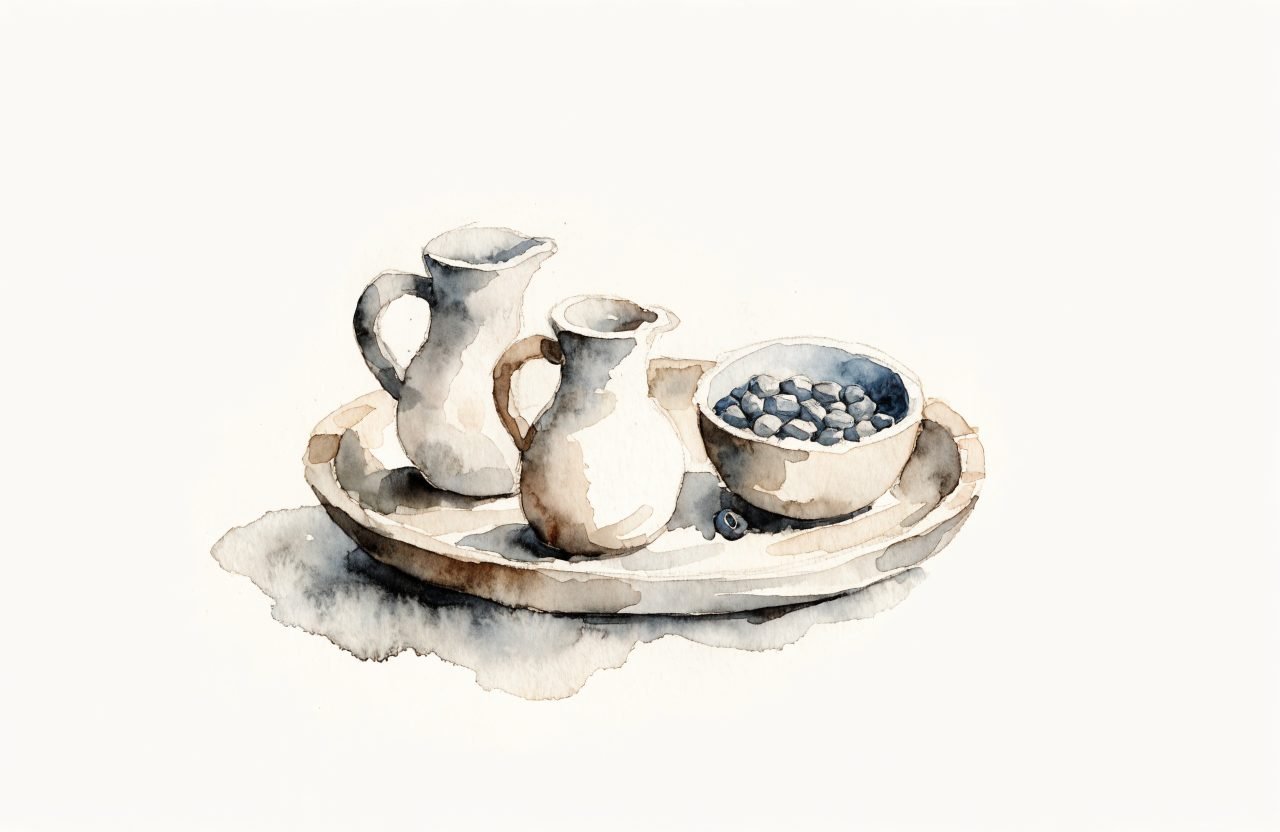 Illustration à l'aquarelle : 8 activités Montessori avec ce que vous avez déjà à la maison