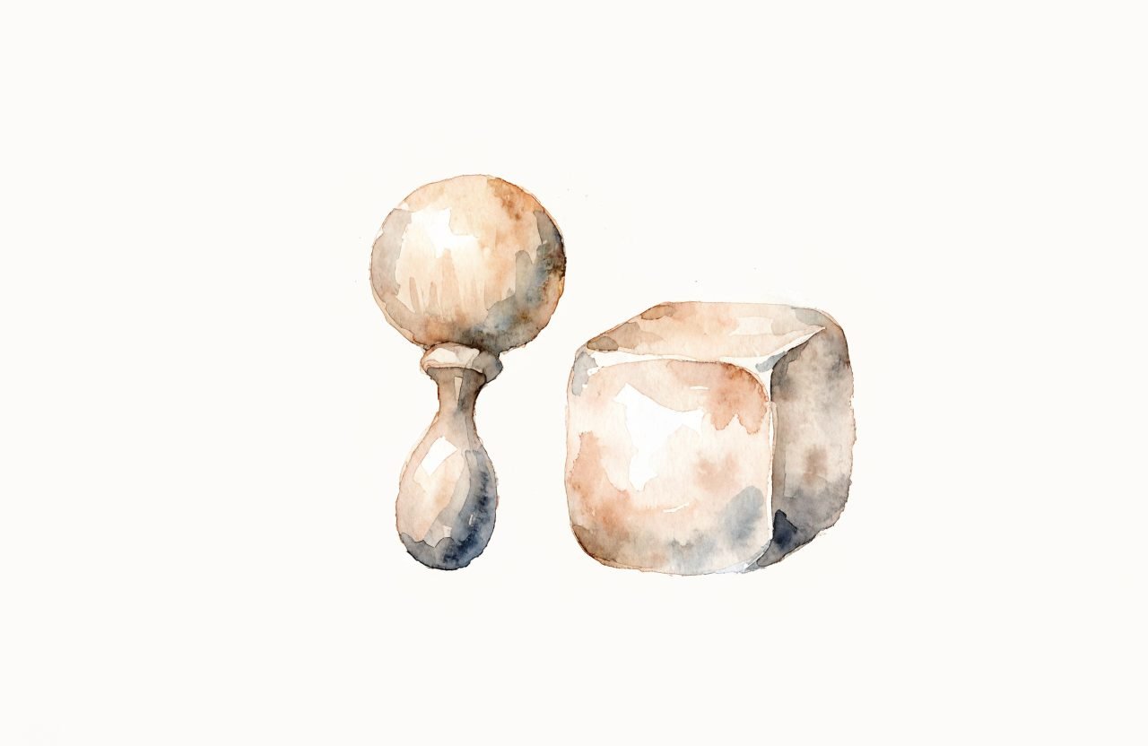 Illustration à l'aquarelle : Jouet en bois ou en plastique : ce que ça change pour votre enfant